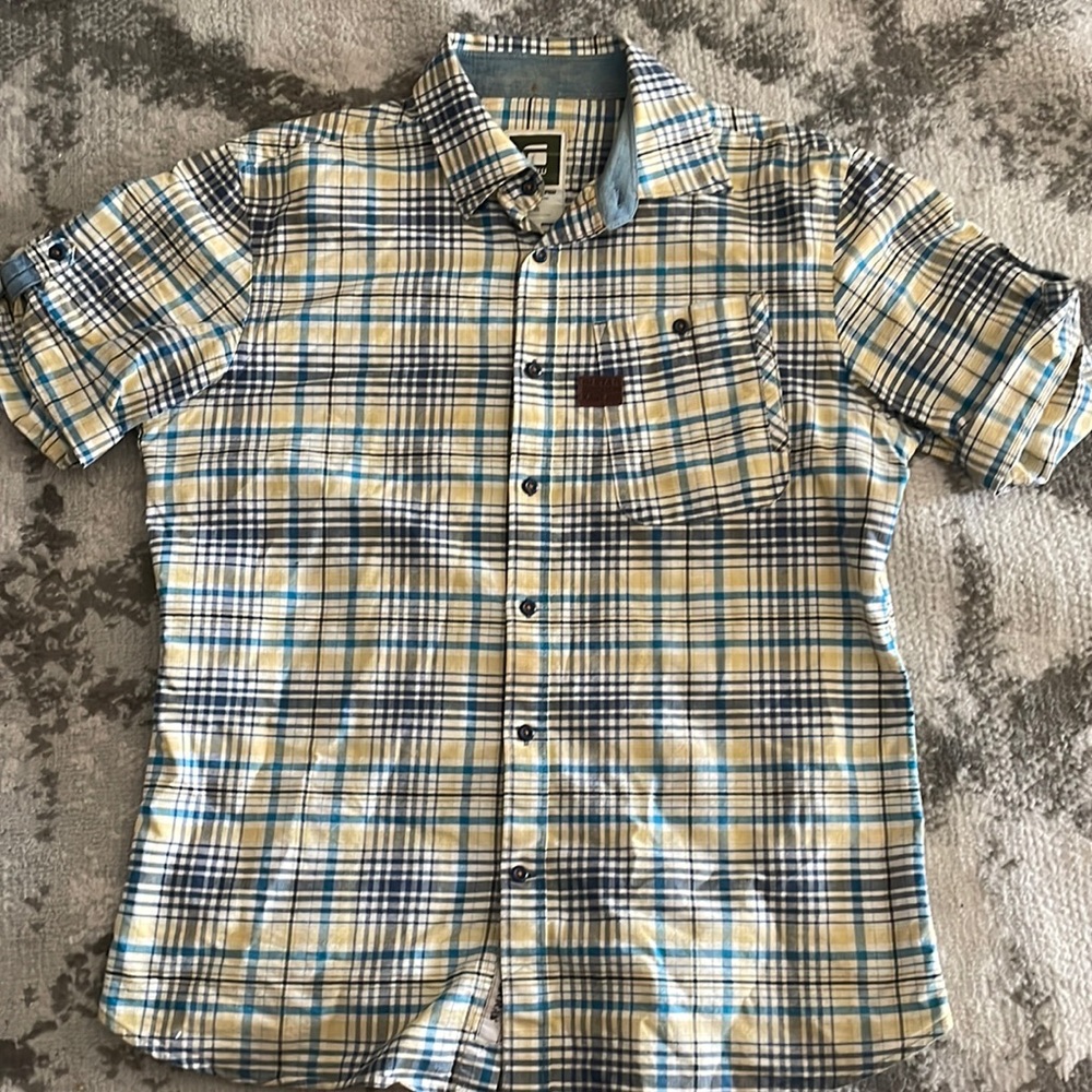 Men’s G Star Raw Short Sleeve Button Down
